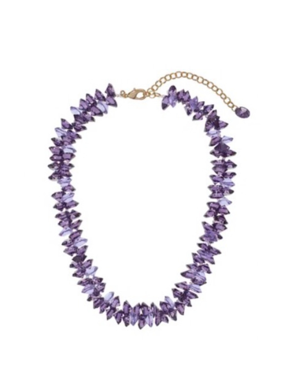 Roxanne Assoulin The Cubic Cluster Necklace In Grape NEW
